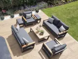 Decking aerial view with seating
